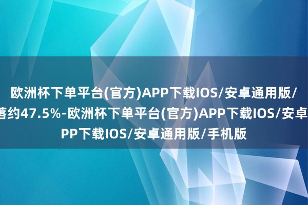 欧洲杯下单平台(官方)APP下载IOS/安卓通用版/手机版同比下落约47.5%-欧洲杯下单平台(官方)APP下载IOS/安卓通用版/手机版