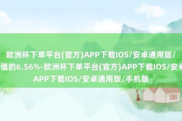 欧洲杯下单平台(官方)APP下载IOS/安卓通用版/手机版占畅达市值的6.56%-欧洲杯下单平台(官方)APP下载IOS/安卓通用版/手机版