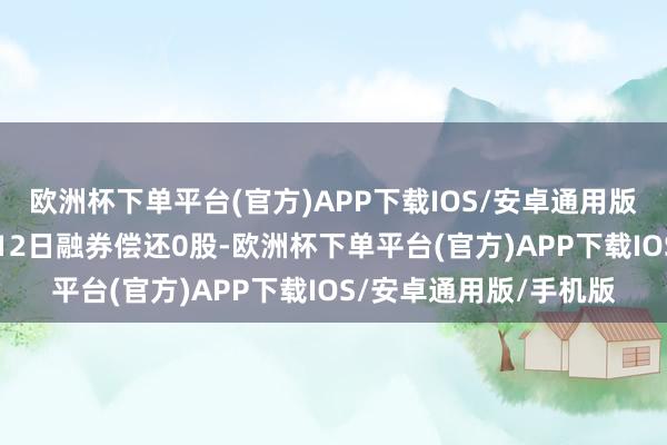 欧洲杯下单平台(官方)APP下载IOS/安卓通用版/手机版中汽股份6月12日融券偿还0股-欧洲杯下单平台(官方)APP下载IOS/安卓通用版/手机版