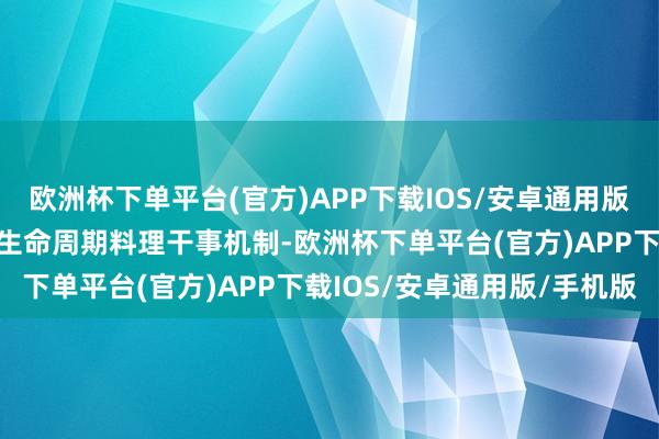 欧洲杯下单平台(官方)APP下载IOS/安卓通用版/手机版健全要紧技俩全生命周期料理干事机制-欧洲杯下单平台(官方)APP下载IOS/安卓通用版/手机版