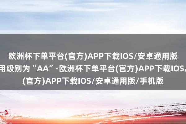 欧洲杯下单平台(官方)APP下载IOS/安卓通用版/手机版家悦转债信用级别为“AA”-欧洲杯下单平台(官方)APP下载IOS/安卓通用版/手机版