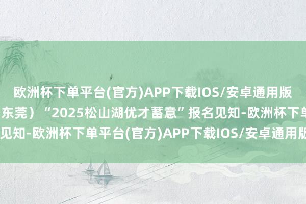 欧洲杯下单平台(官方)APP下载IOS/安卓通用版/手机版香港城市大学（东莞）“2025松山湖优才蓄意”报名见知-欧洲杯下单平台(官方)APP下载IOS/安卓通用版/手机版