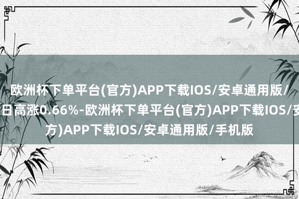 欧洲杯下单平台(官方)APP下载IOS/安卓通用版/手机版较前一来回日高涨0.66%-欧洲杯下单平台(官方)APP下载IOS/安卓通用版/手机版