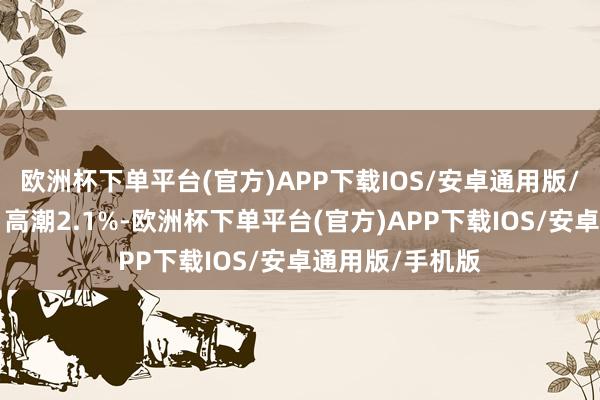 欧洲杯下单平台(官方)APP下载IOS/安卓通用版/手机版近6个月高潮2.1%-欧洲杯下单平台(官方)APP下载IOS/安卓通用版/手机版