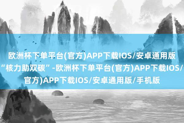 欧洲杯下单平台(官方)APP下载IOS/安卓通用版/手机版中国造”到“核力助双碳”-欧洲杯下单平台(官方)APP下载IOS/安卓通用版/手机版